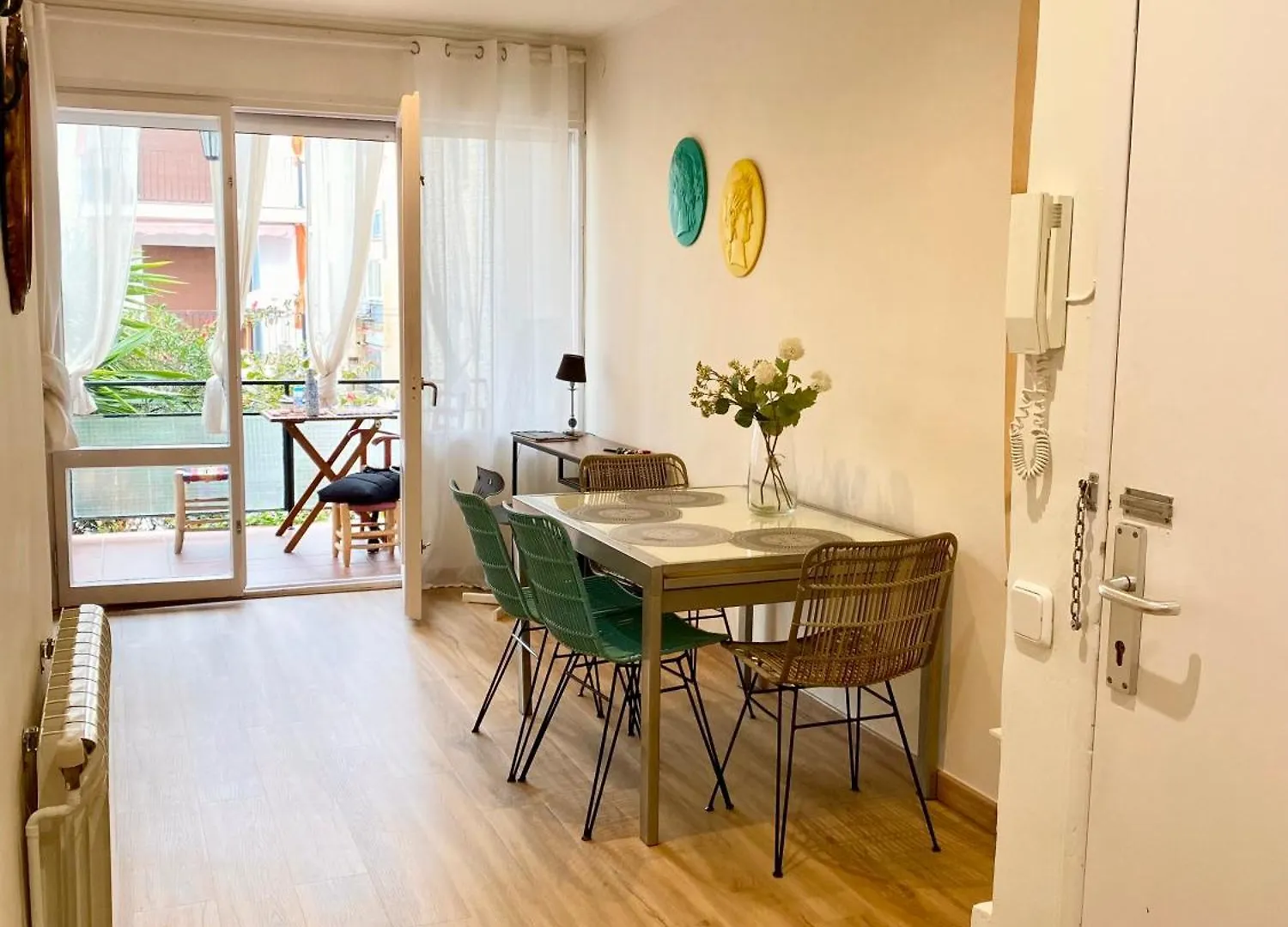 Seaside Apartment In Sitges Steps From Beaches With Private Patio