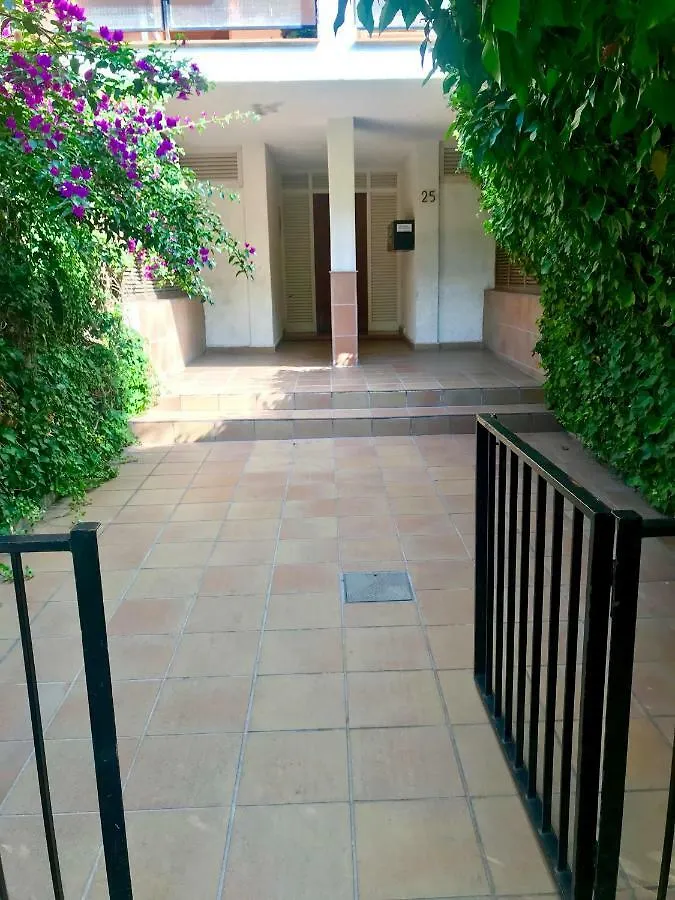 Seaside Apartment In Sitges Steps From Beaches With Private Patio
