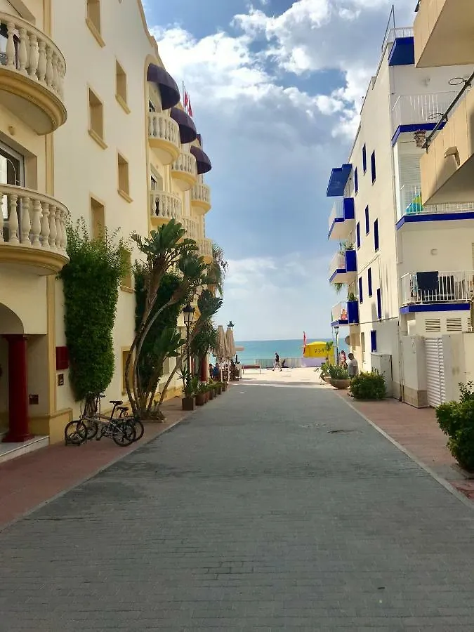 Seaside Apartment In Sitges Steps From Beaches With Private Patio