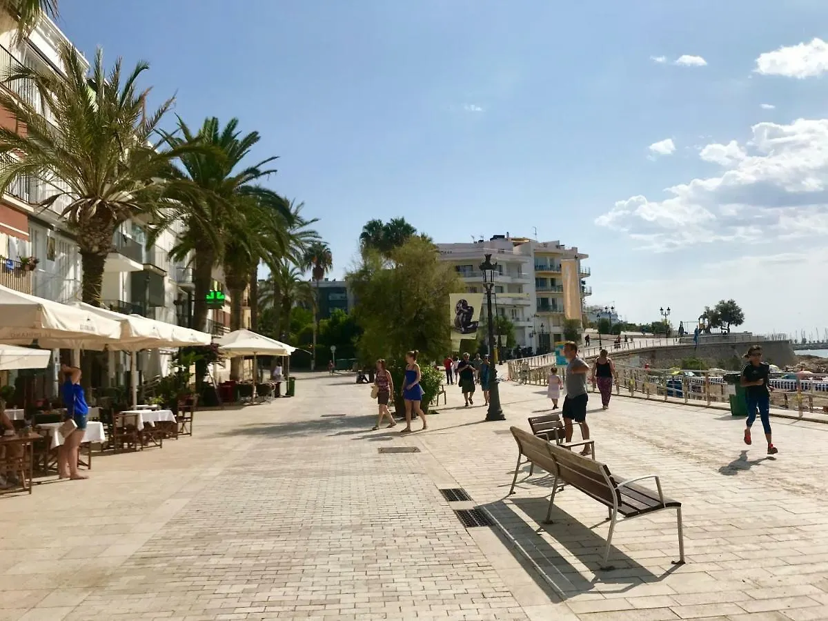 Seaside Apartment In Sitges Steps From Beaches With Private Patio